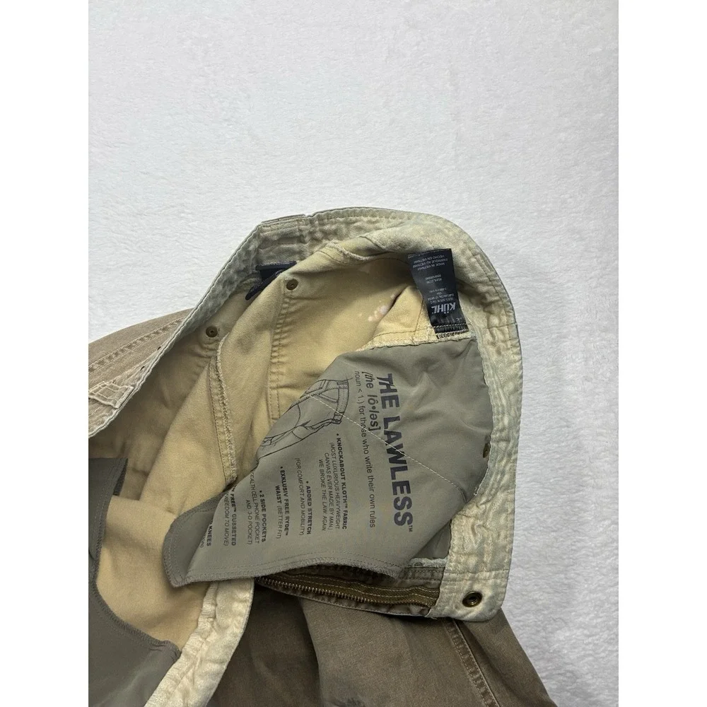 Kuhl The Law Pants Men's 36x32 Patinadye Brown Canvas Hiking Gorpcore